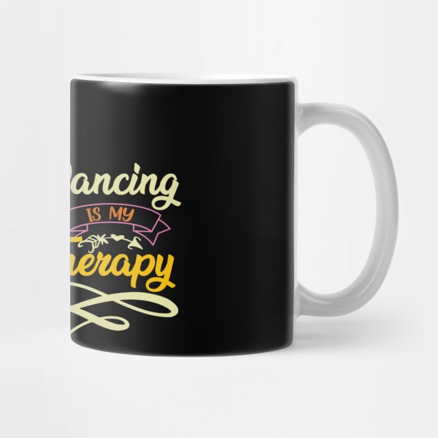 Cute Giraffe Dancers Gift - Dancing Is My Therapy by Animal Specials